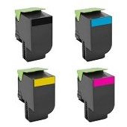 Image de Lexmark C544X1KG/CG/MG/YG Extra Cartouche de toner compatible Rainbow 4 couleurs