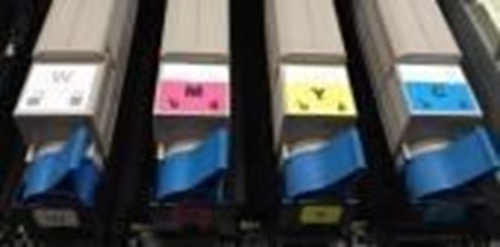 Image sur OKI ES7411WT Cartouche de toner compatible 4 couleurs CMY WHITE